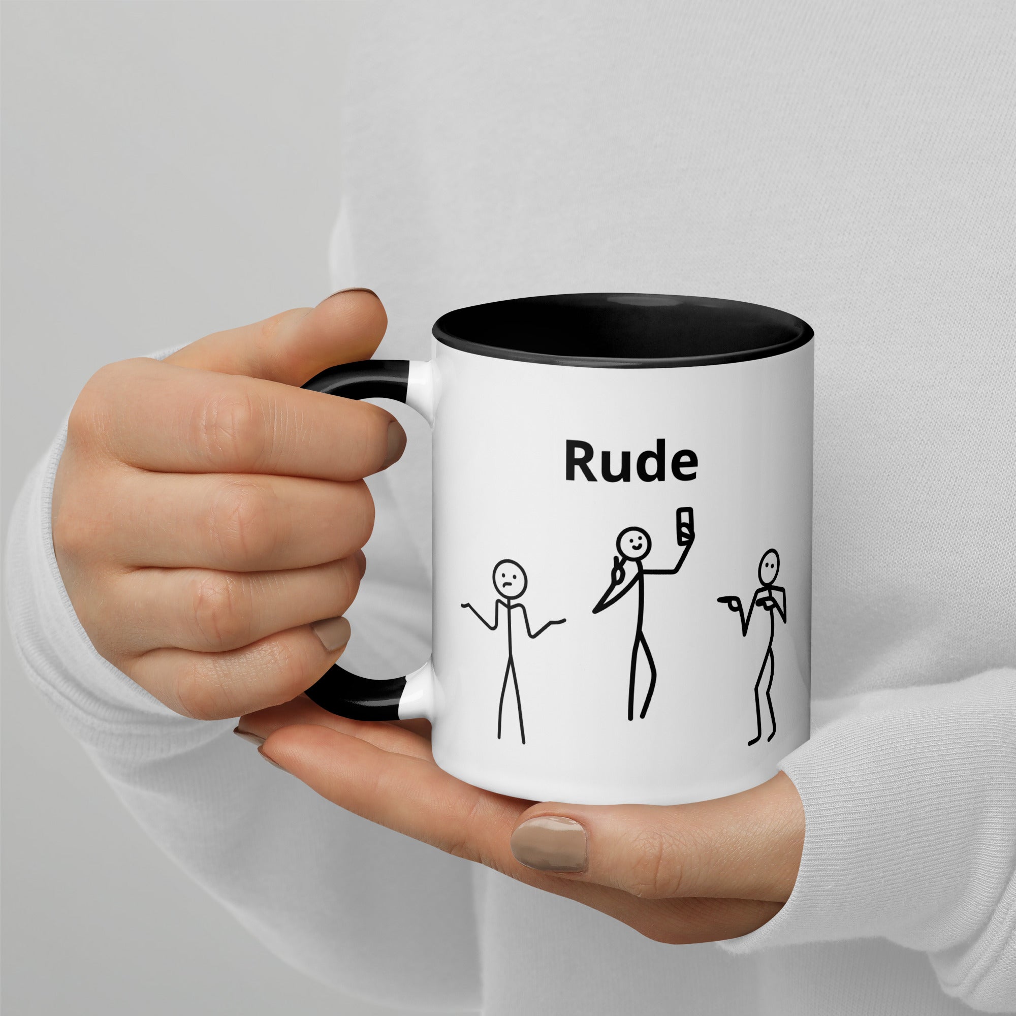 Rude - Mug with Color Inside