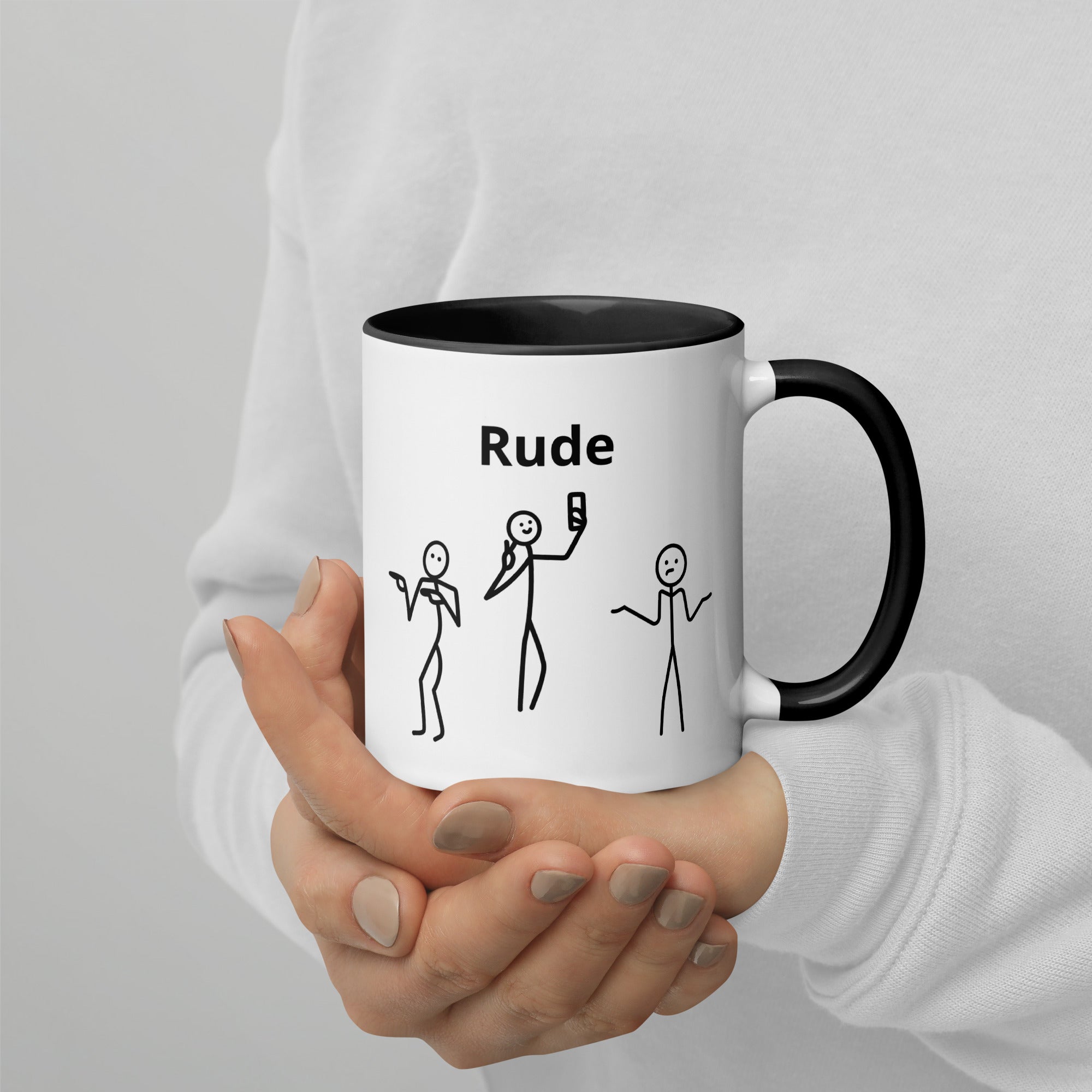 Rude - Mug with Color Inside