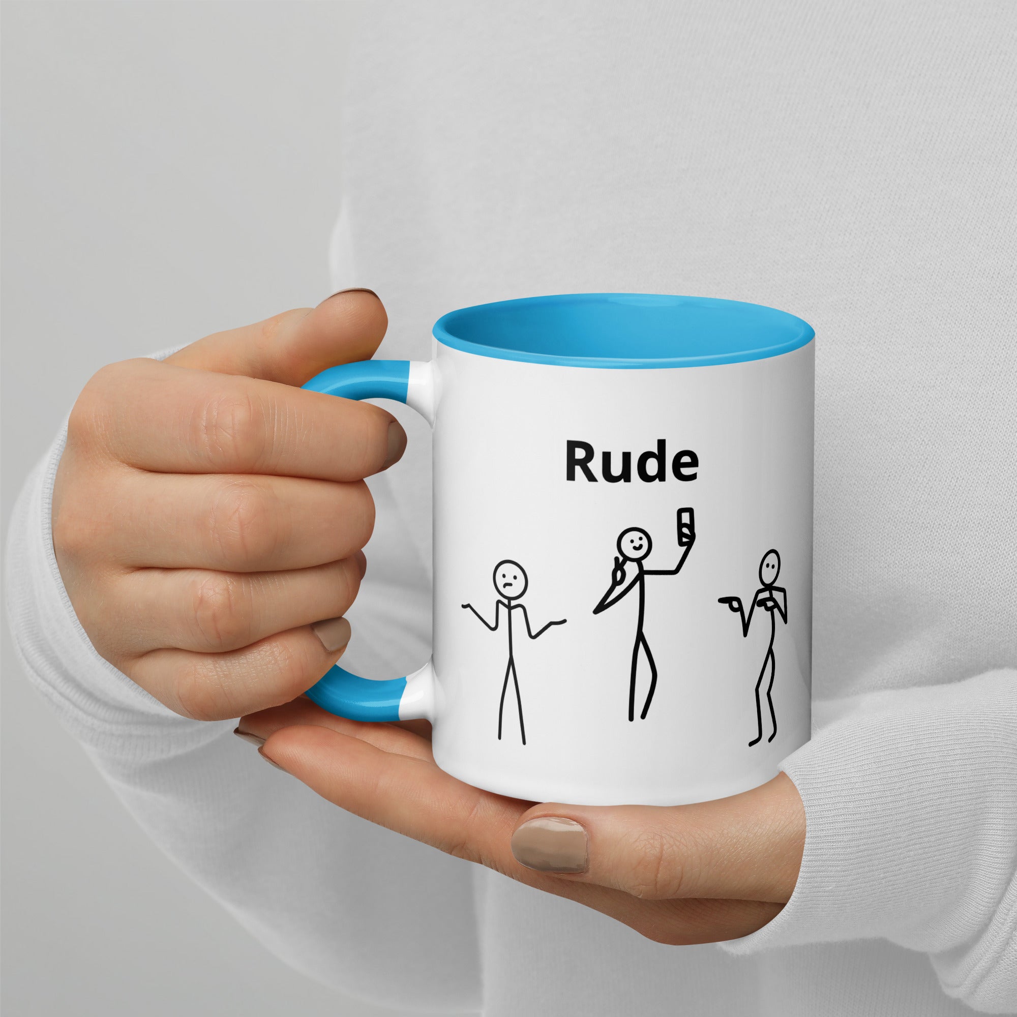 Rude - Mug with Color Inside
