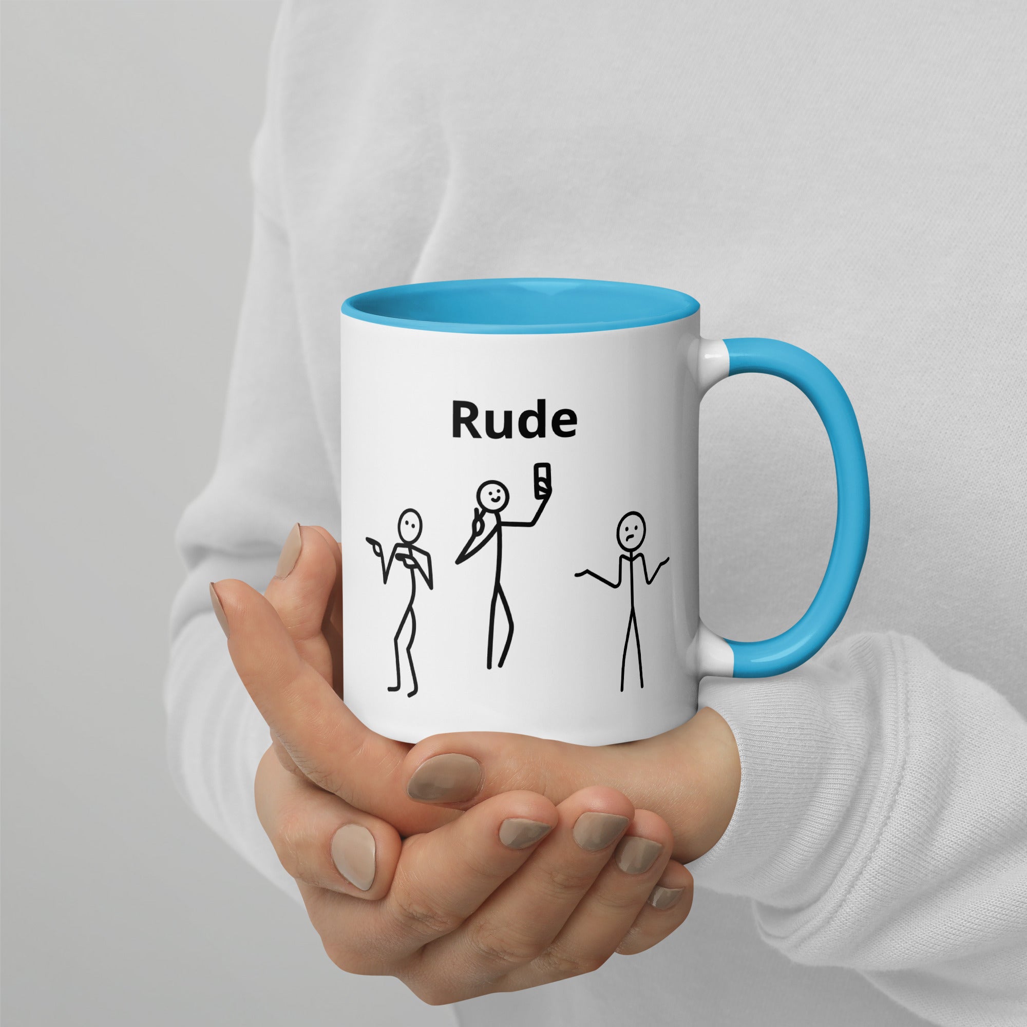 Rude - Mug with Color Inside