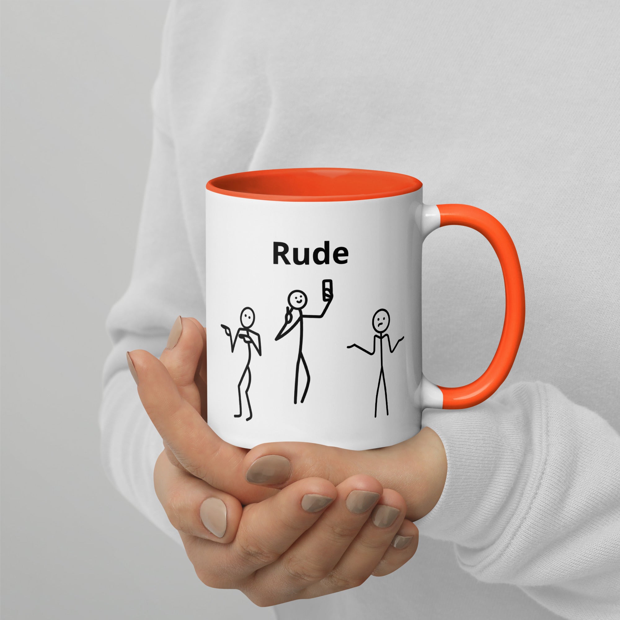 Rude - Mug with Color Inside