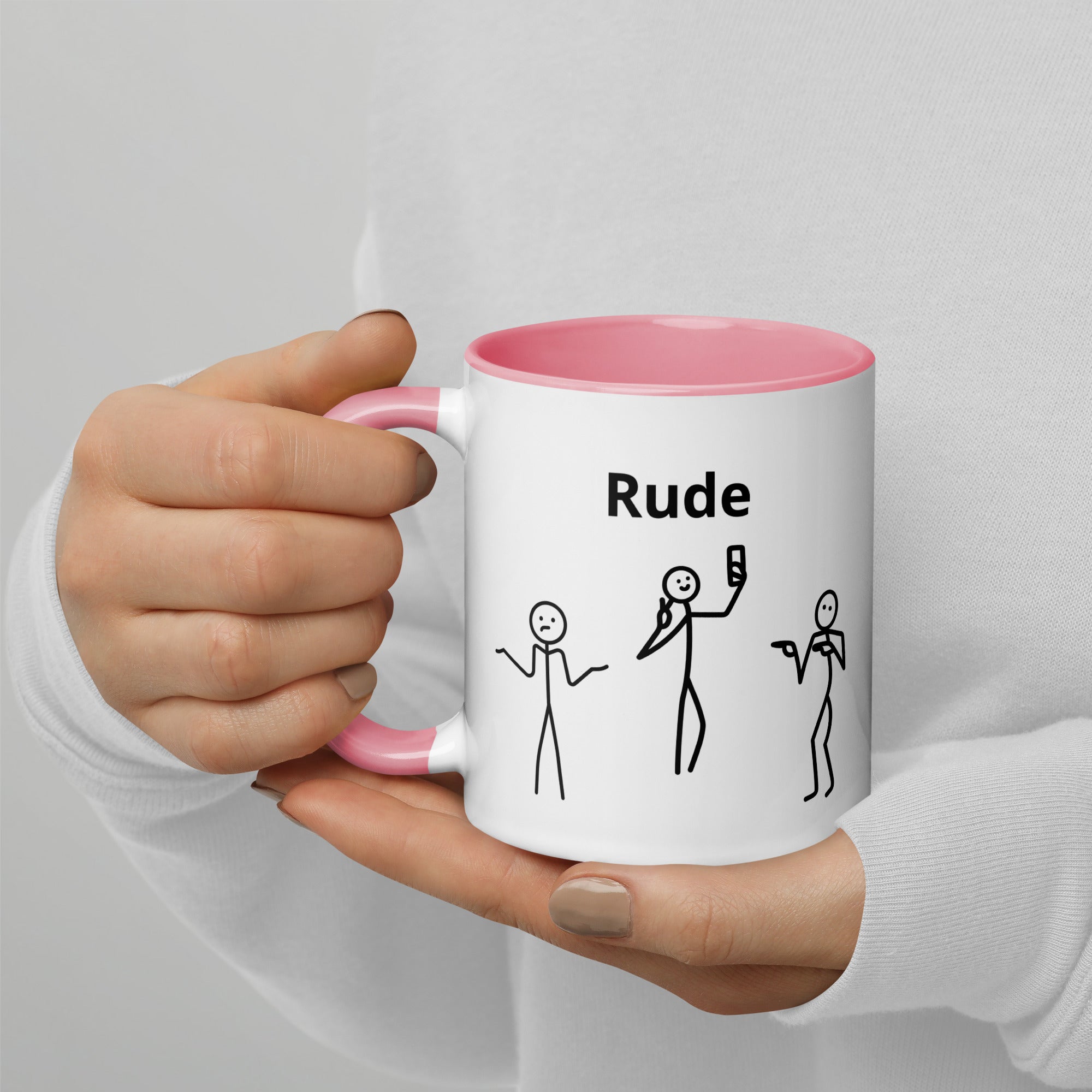 Rude - Mug with Color Inside