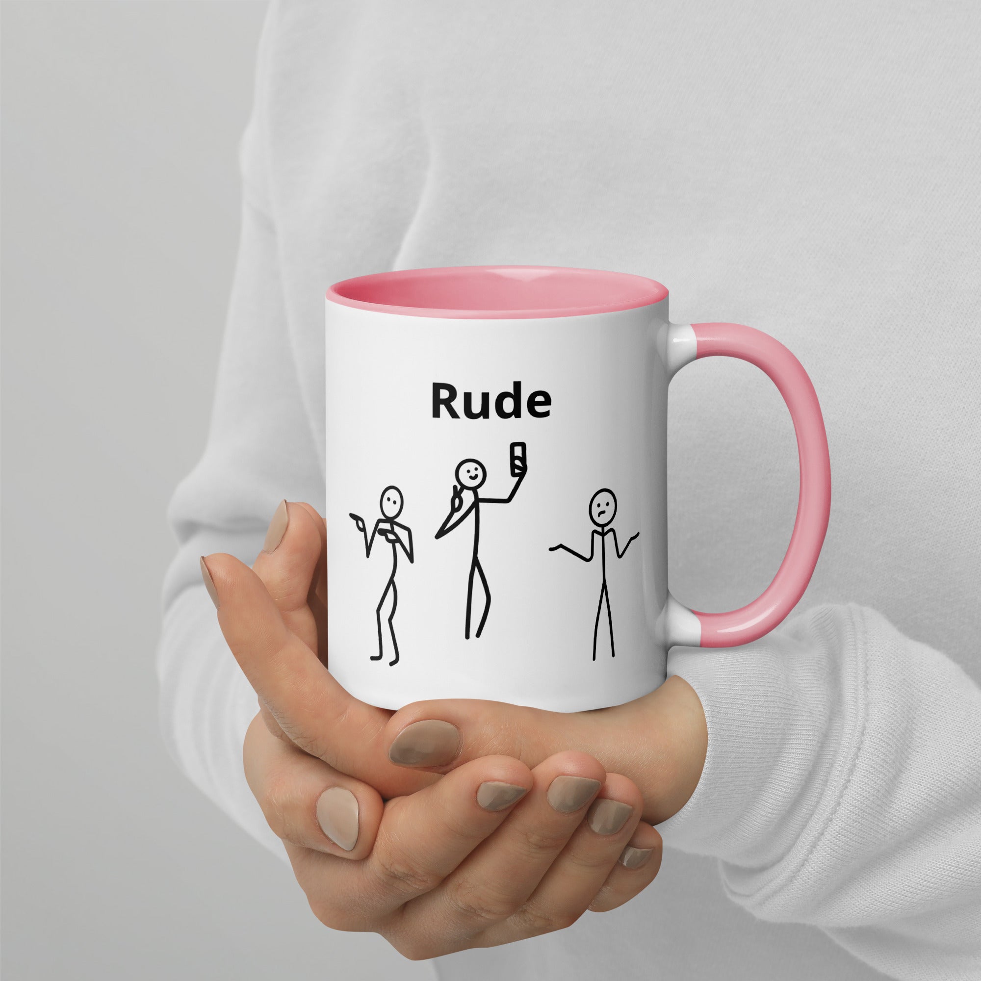 Rude - Mug with Color Inside