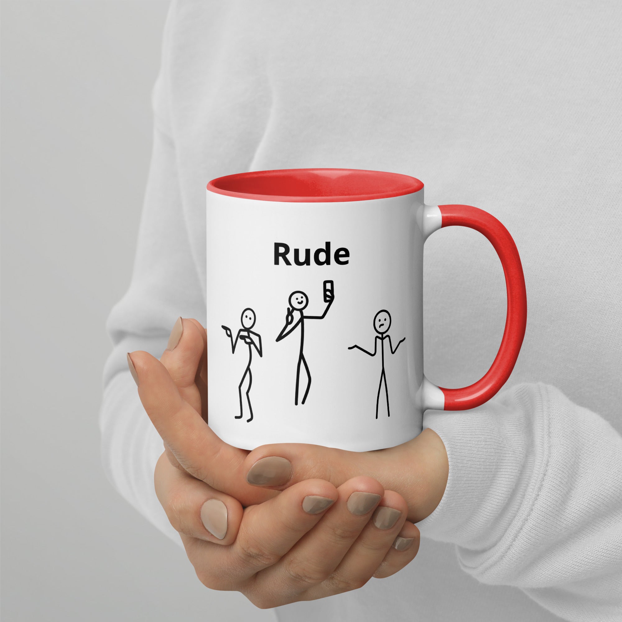 Rude - Mug with Color Inside