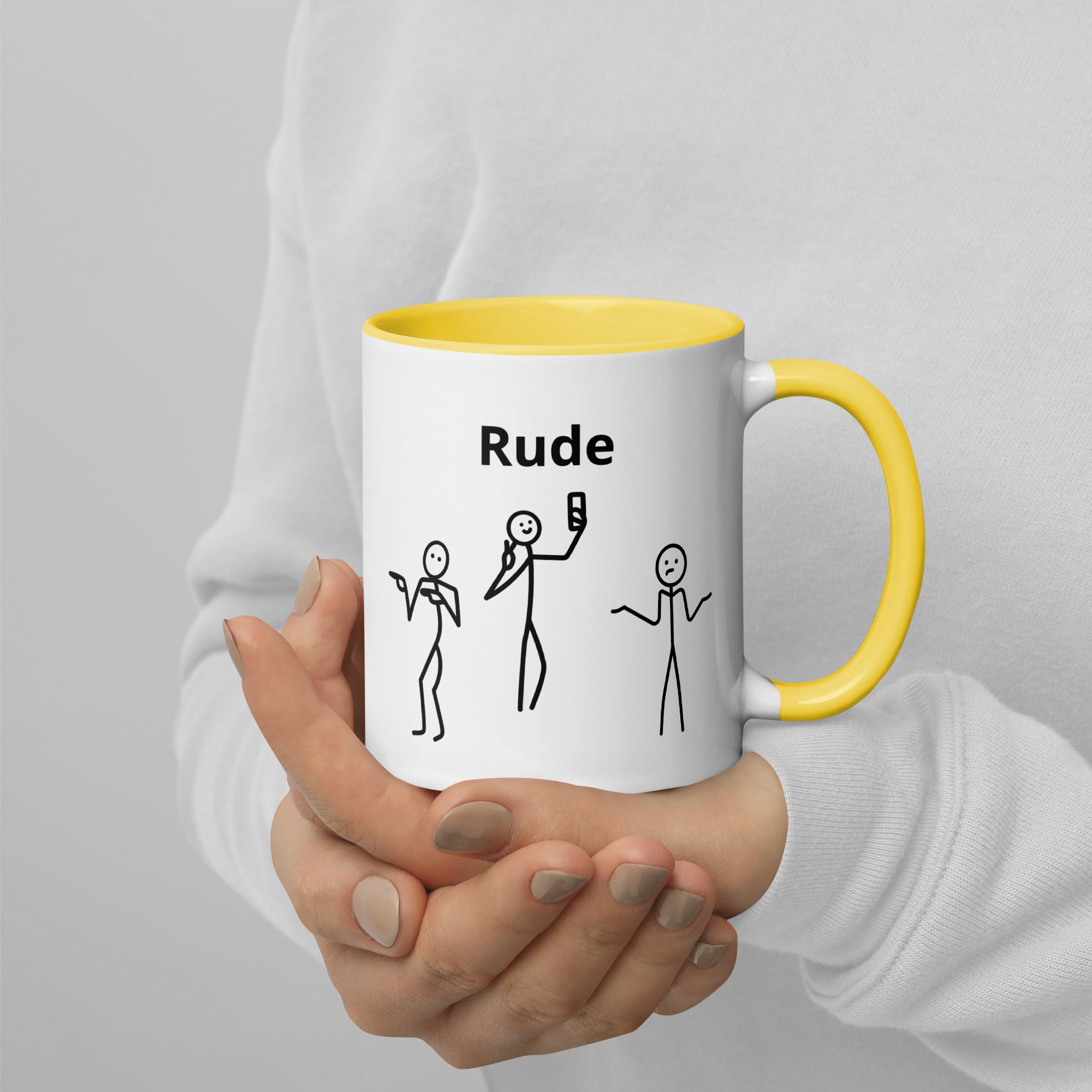 Rude - Mug with Color Inside